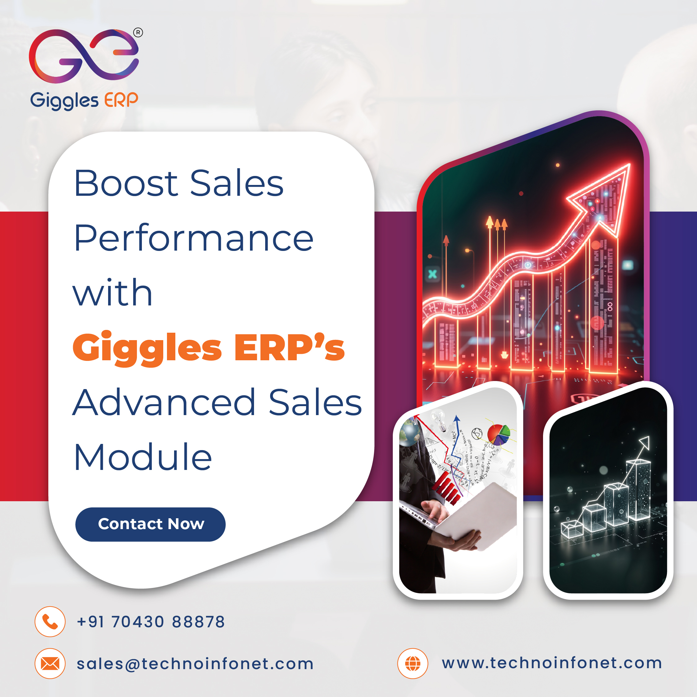 Boost Sales Performance with Giggles ERP’s Advanced Sales Module.
